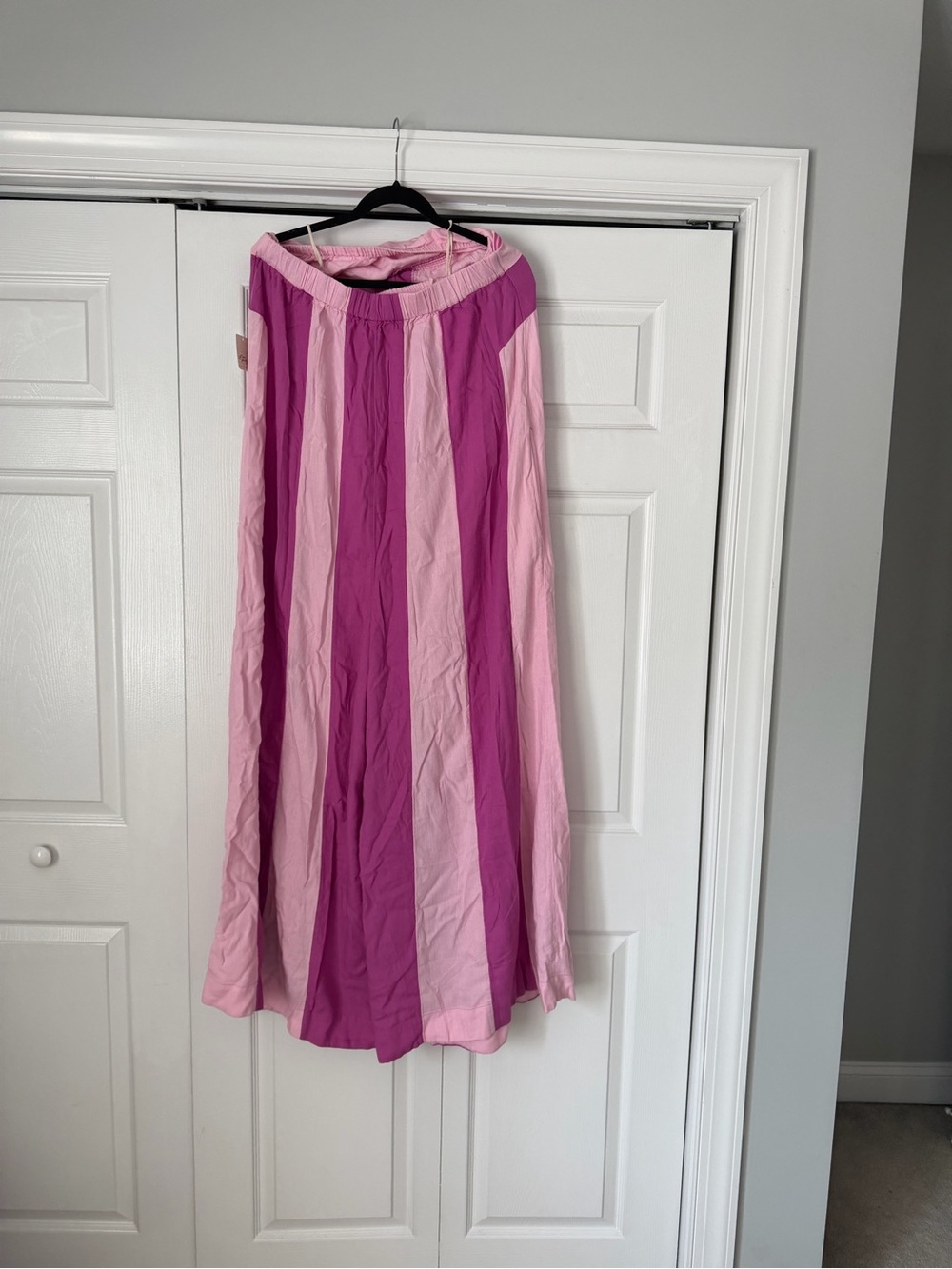 Free People Strapless Wide-Leg Jumpsuit — Pink & Cream - Picture 3 of 8